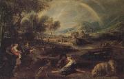 Peter Paul Rubens Landscape with a Rainbow Spain oil painting artist